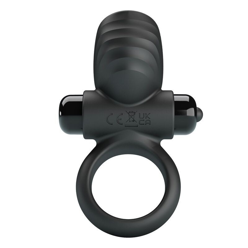 Pretty Love Adrien Vibrating Cock Ring 10 Functions Black