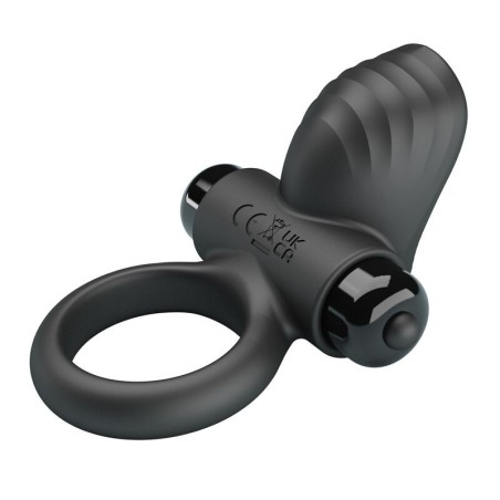 Pretty Love Adrien Vibrating Cock Ring 10 Functions Black
