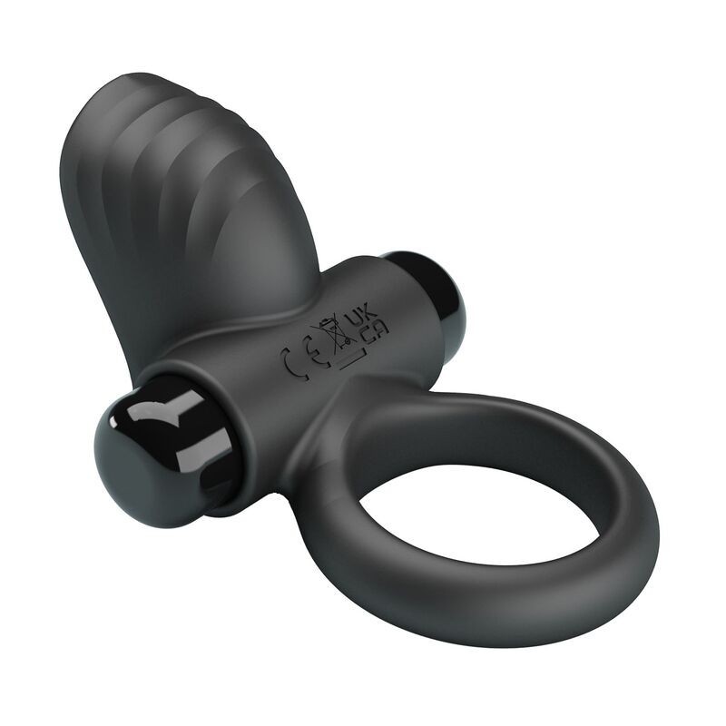 Pretty Love Adrien Vibrating Cock Ring 10 Functions Black