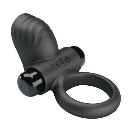 Pretty Love Adrien Vibrating Cock Ring 10 Functions Black