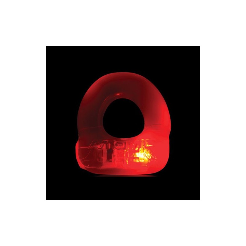 OXBALLS Atomic Jock - Lumo LED Light - Clear Ruby Red