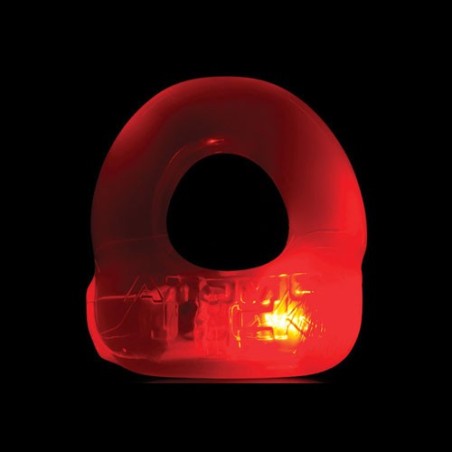 OXBALLS Atomic Jock - Lumo LED Light - Clear Ruby Red