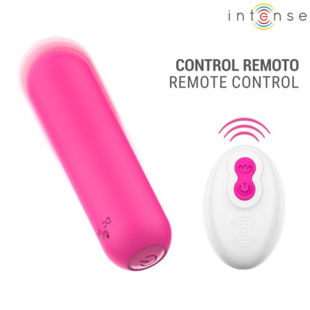 INTENSE Judy Rechargeable Bullet Vibrator with Remote - Pink