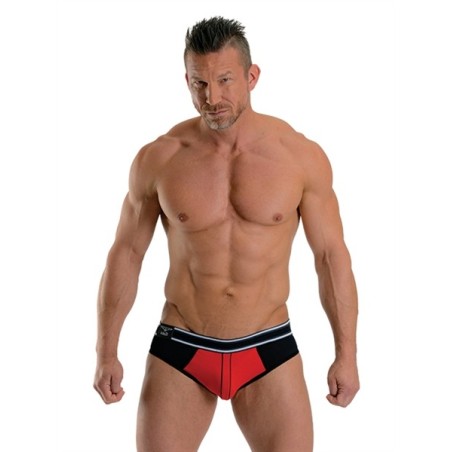 Mister B - URBAN Soho Jock Brief - Red/ Black