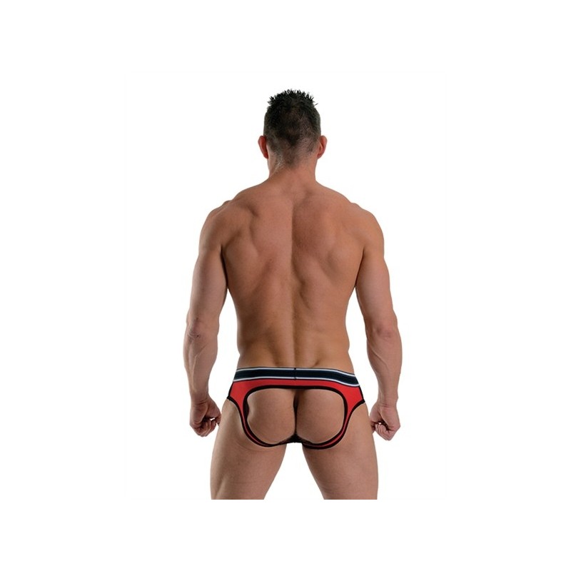 Mister B - URBAN Soho Jock Brief - Red/ Black