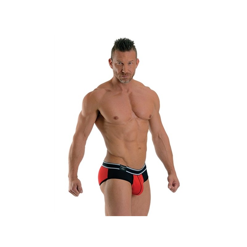 Mister B - URBAN Bronx Brief - Red/ Black