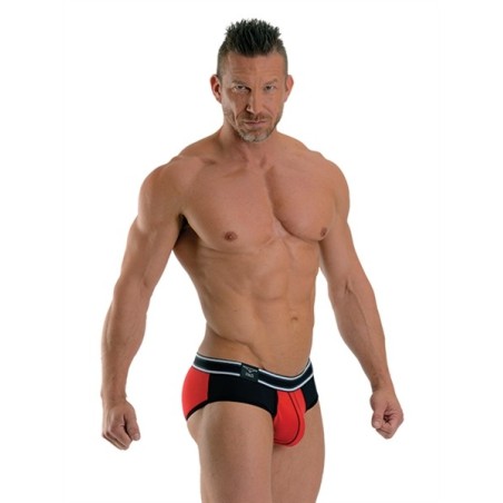 Mister B - URBAN Bronx Brief - Red/ Black