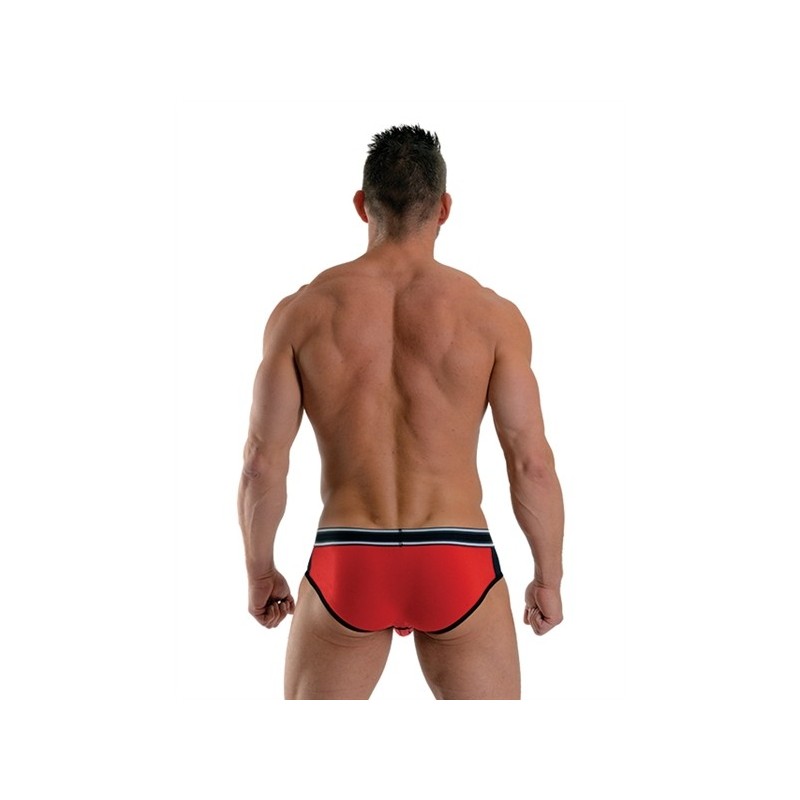 Mister B - URBAN Bronx Brief - Red/ Black