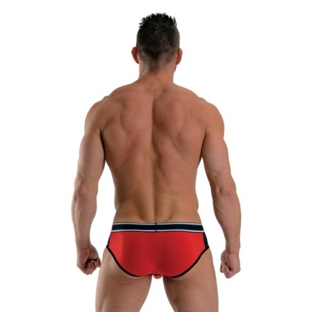 Mister B - URBAN Bronx Brief - Red/ Black