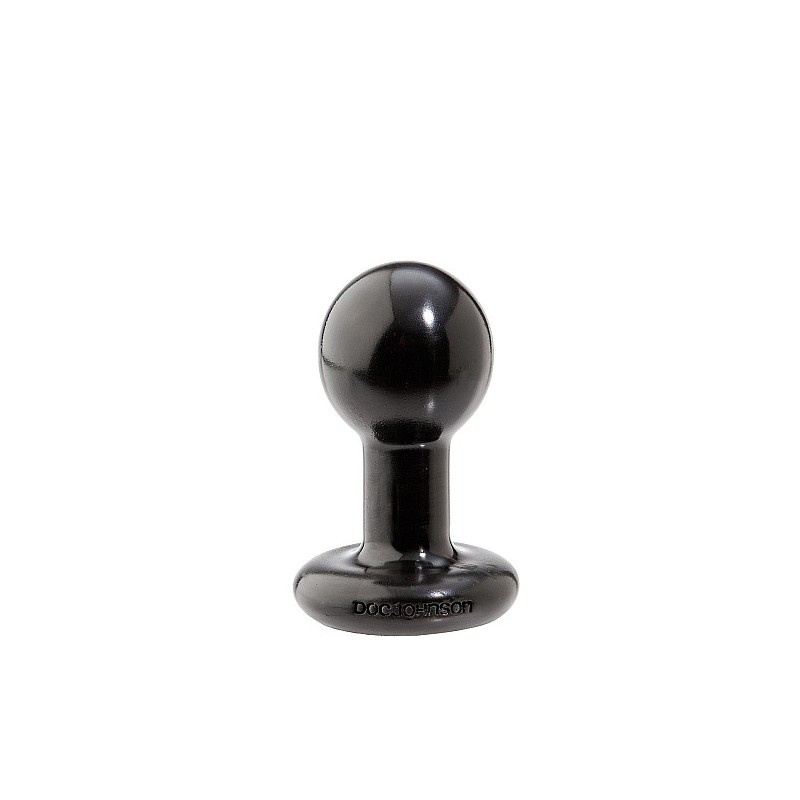 Doc Johnson - Round Butt Plug - Small - Black