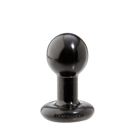 Doc Johnson - Round Butt Plug - Small - Black
