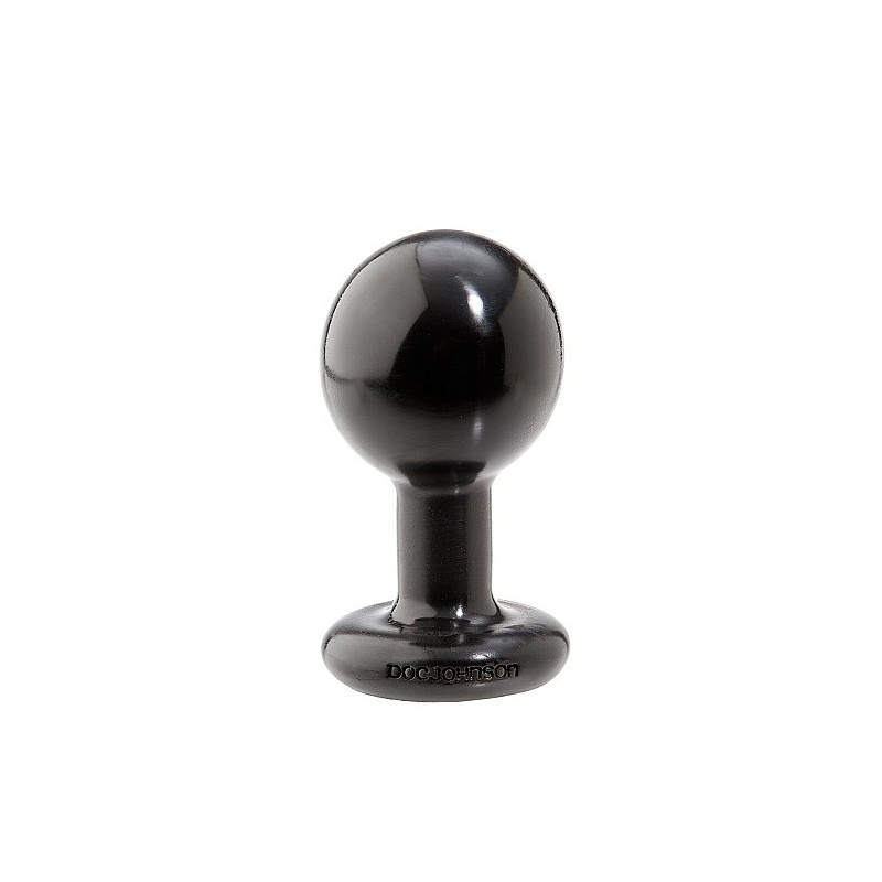 Doc Johnson - Round Butt Plug - Medium - Black