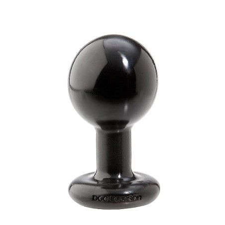 Doc Johnson - Round Butt Plug - Medium - Black