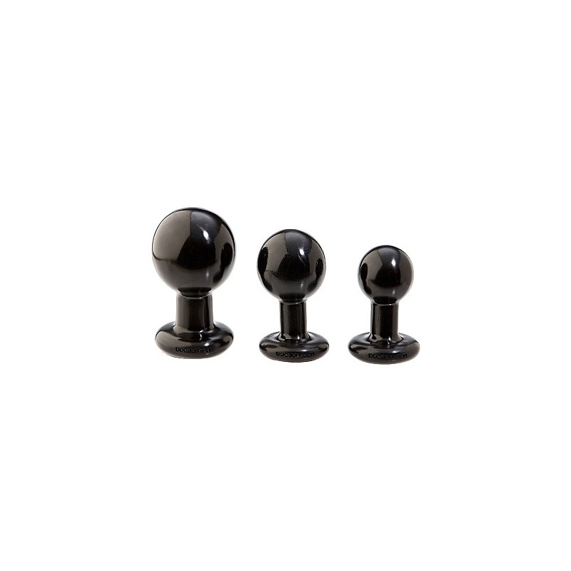 Doc Johnson - Round Butt Plug - Medium - Black