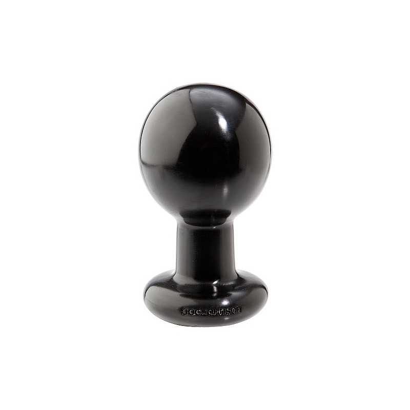 Doc Johnson - Round Butt Plug - Large - Black