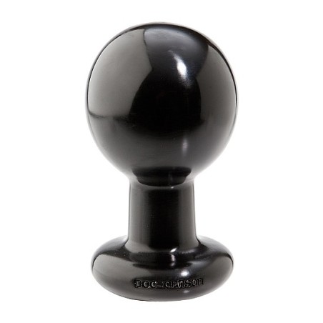 Doc Johnson - Round Butt Plug - Large - Black