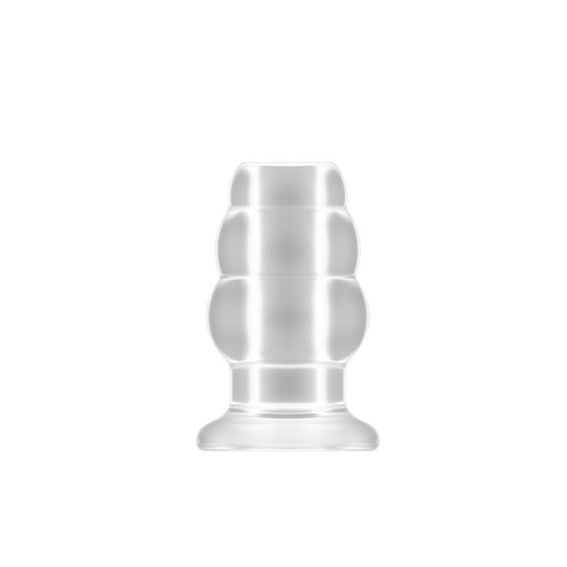No.50 - Medium Hollow Tunnel Butt Plug - 4 Inch - Clear
