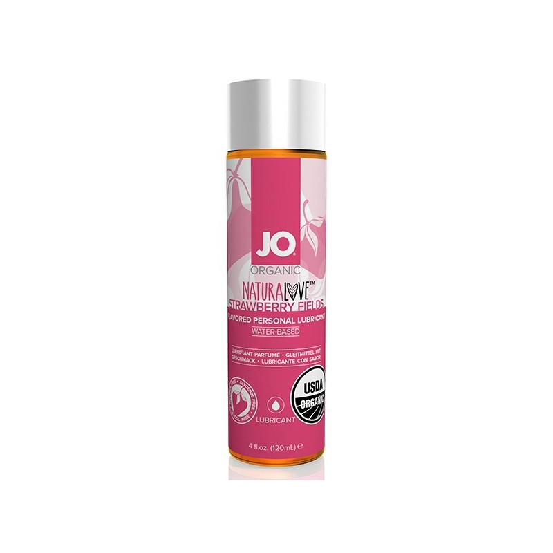SYSTEM JO - NATURALOVE ORGANIC LUBRICANT STRAWBERRY 120 ML