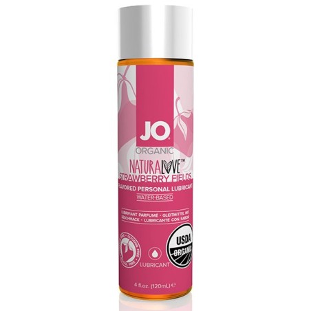 SYSTEM JO - NATURALOVE ORGANIC LUBRICANT STRAWBERRY 120 ML