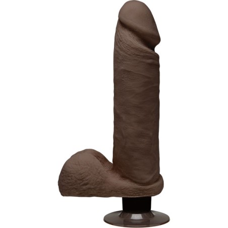 The D™ - Perfect D Vibrating 20 cm  - Chocolate