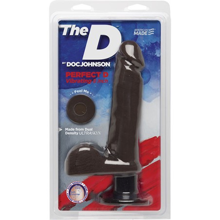 The D™ - Perfect D Vibrating 20 cm  - Chocolate