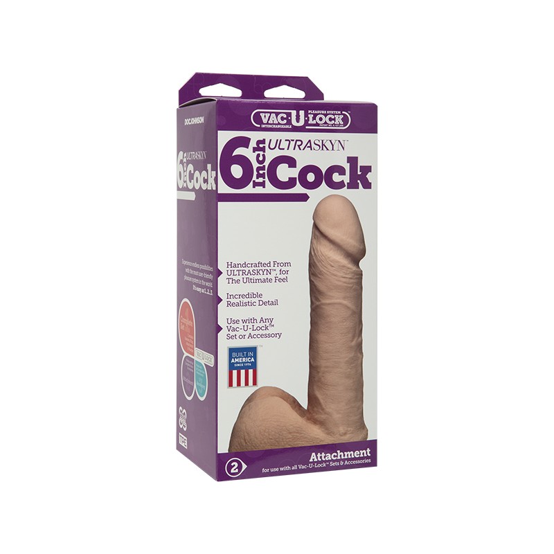 Vac-U-Lock - 15,7 cm - ULTRASKYN™ Cock - Vanilla