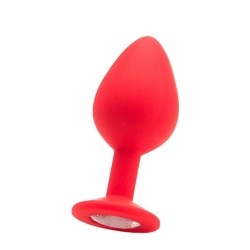 Large Diamond Butt Plug - Red