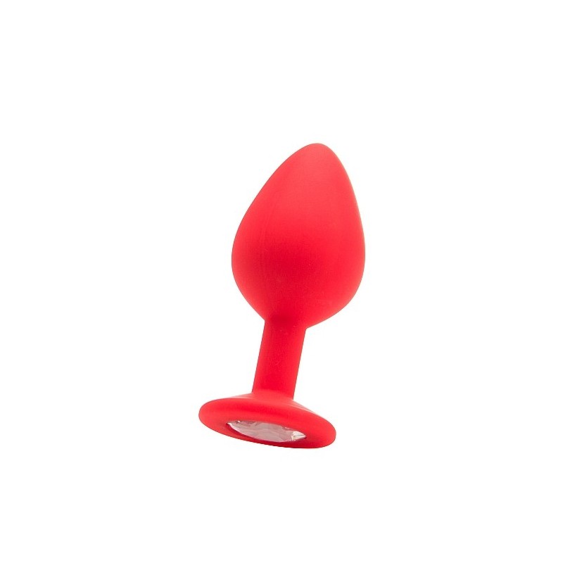Large Diamond Butt Plug - Red