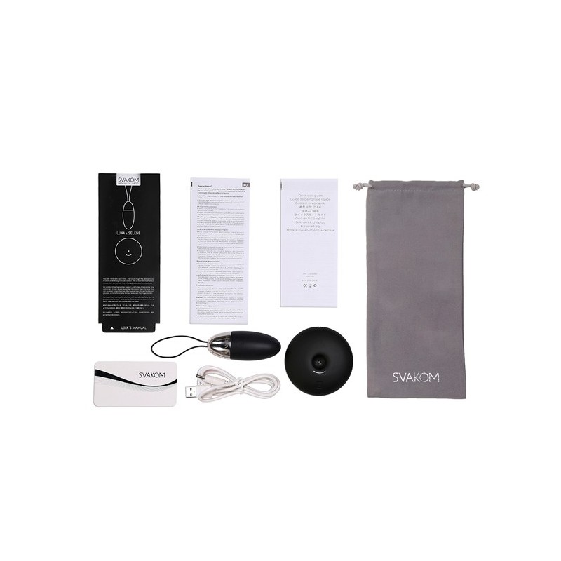SVAKOM - LUNA SELENE VIBRATING BULLET - BLACK