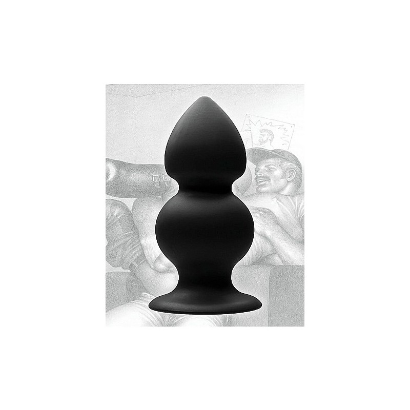 Tom of Finland - Weighted Silicone Anal Plug-Black
