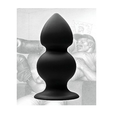 Tom of Finland - Weighted Silicone Anal Plug-Black