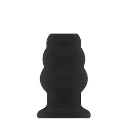 SONO - No.49 - Small Hollow Tunnel Butt Plug - 3 Inch - Black