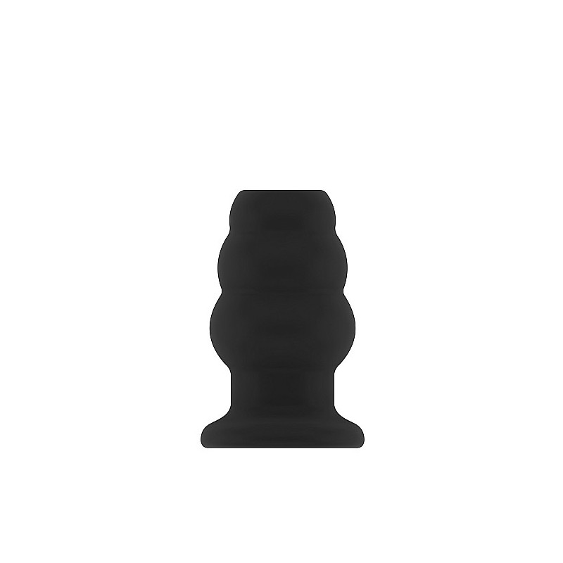 SONO - No.49 - Small Hollow Tunnel Butt Plug - 3 Inch - Black