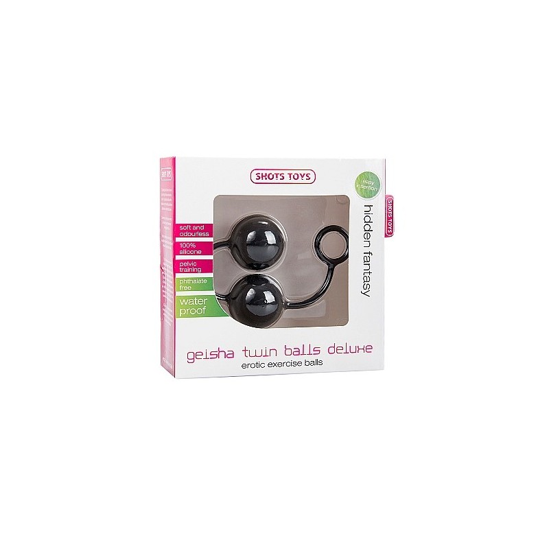 Shots Toys - Geisha Twin Balls Deluxe - Blac