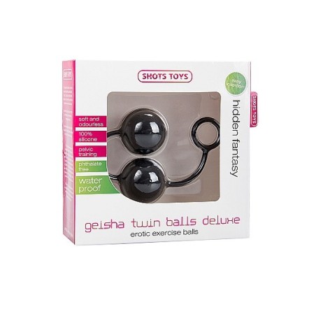 Shots Toys - Geisha Twin Balls Deluxe - Blac