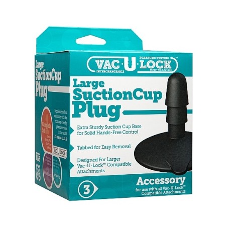 Black Suction Cup Plug - Large