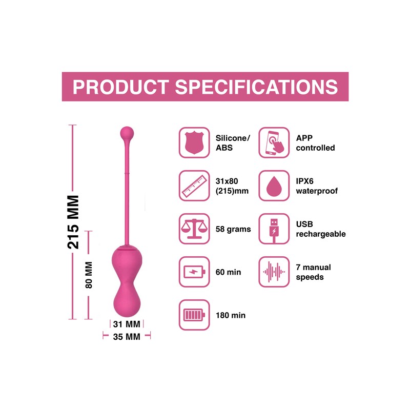 MAGIC MOTION - SMART KEGEL MASTER BALLS PURPLE