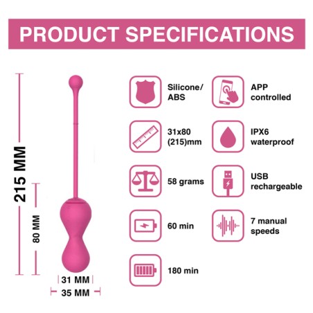 MAGIC MOTION - SMART KEGEL MASTER BALLS PURPLE