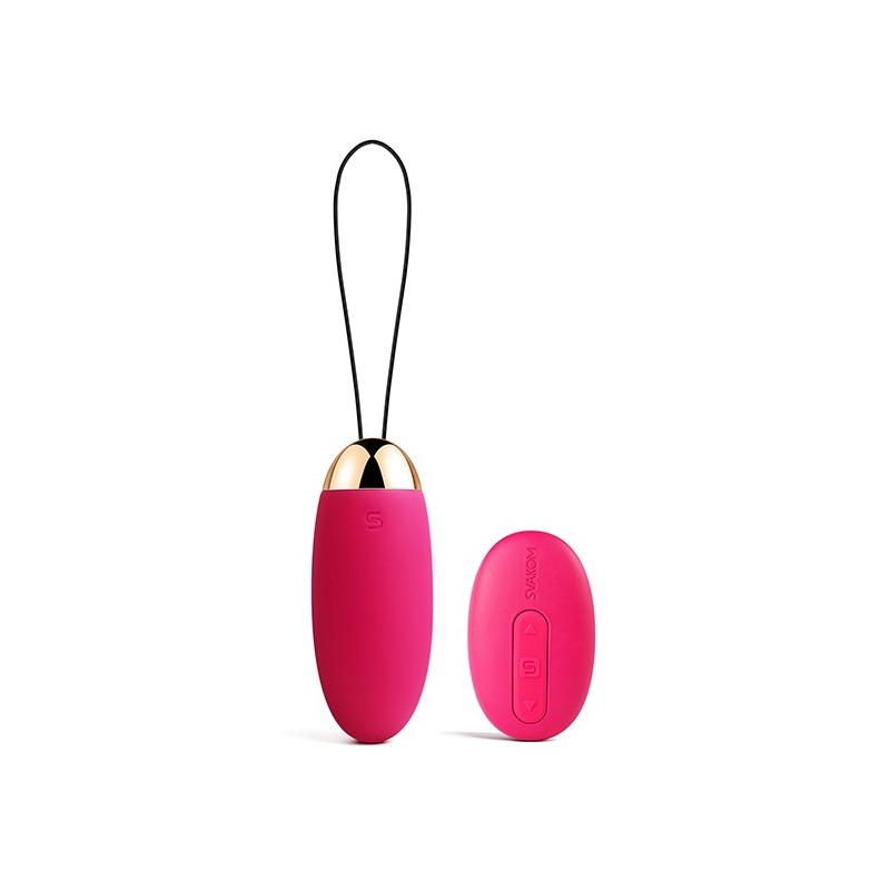 SVAKOM - ELVA VIBRATING EGG PLUM RED