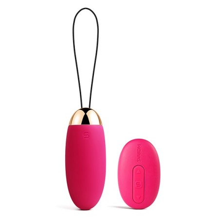 SVAKOM - ELVA VIBRATING EGG PLUM RED