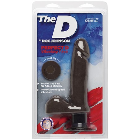 The D - Perfect D Vibrating 18 cm - Chocolate