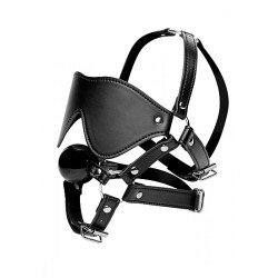 Eye Mask Harness with Ball Gag 