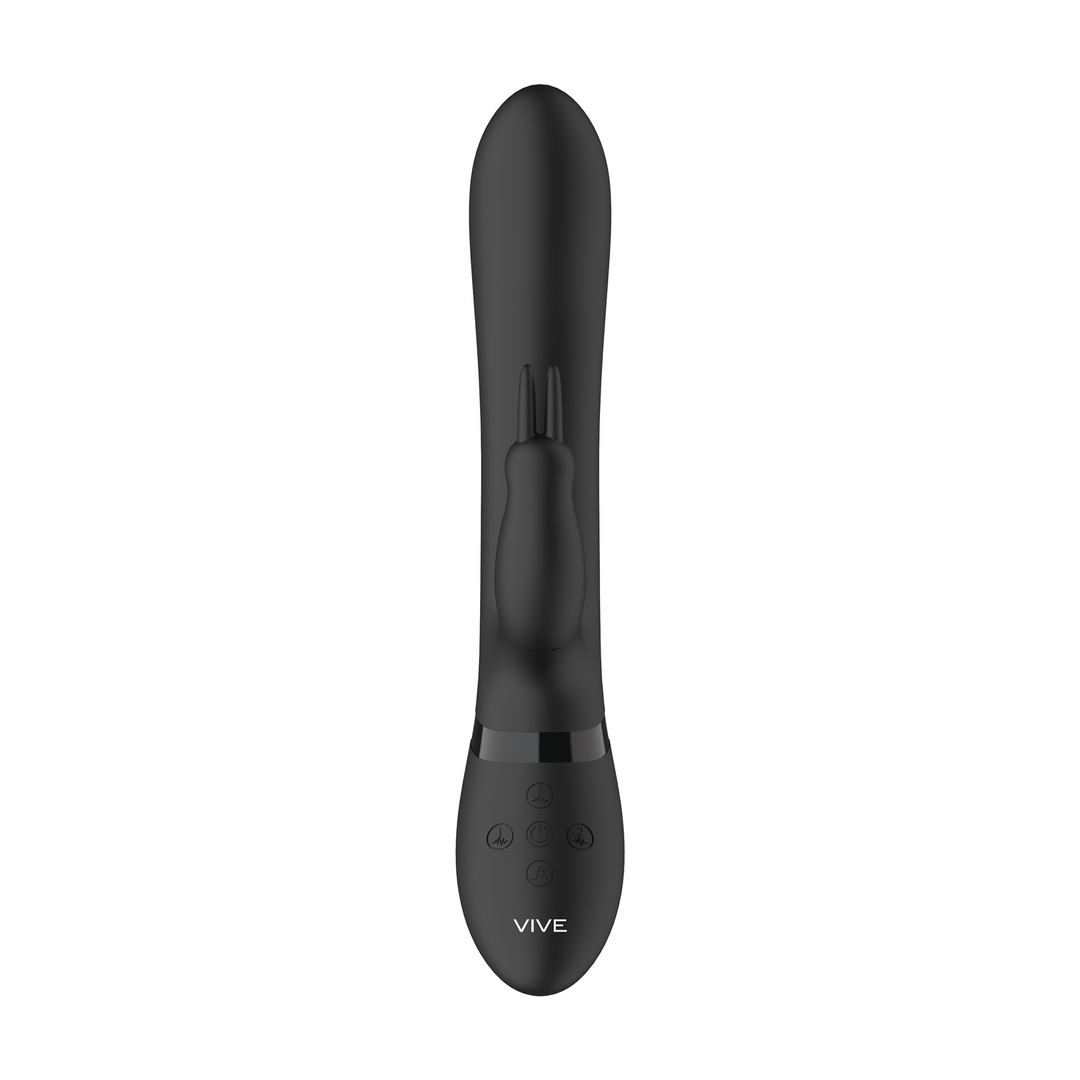 Vive | Amoris | Thrusting & Vibrating Rabbit | Black