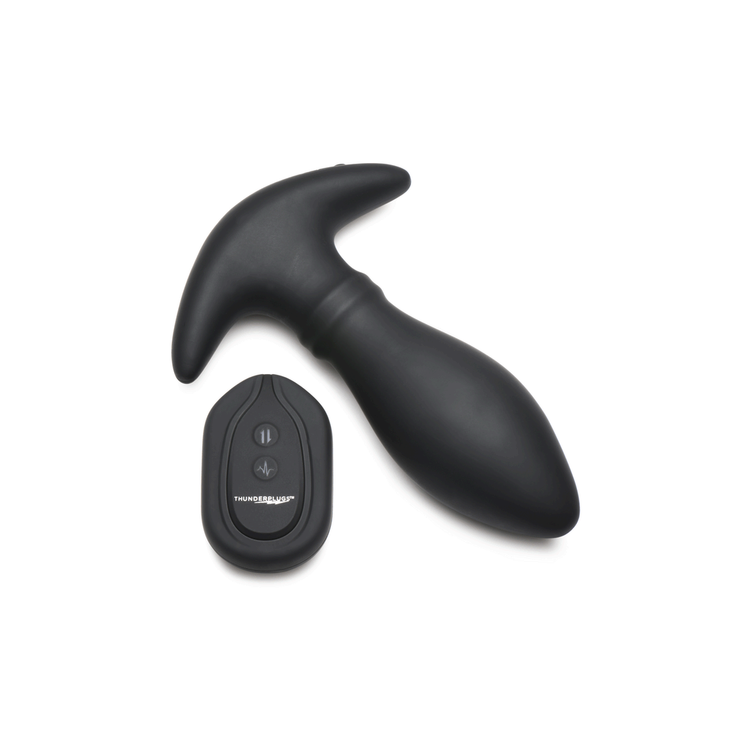 Rim Slide | Sliding Ring Silicone Butt Plug - Black