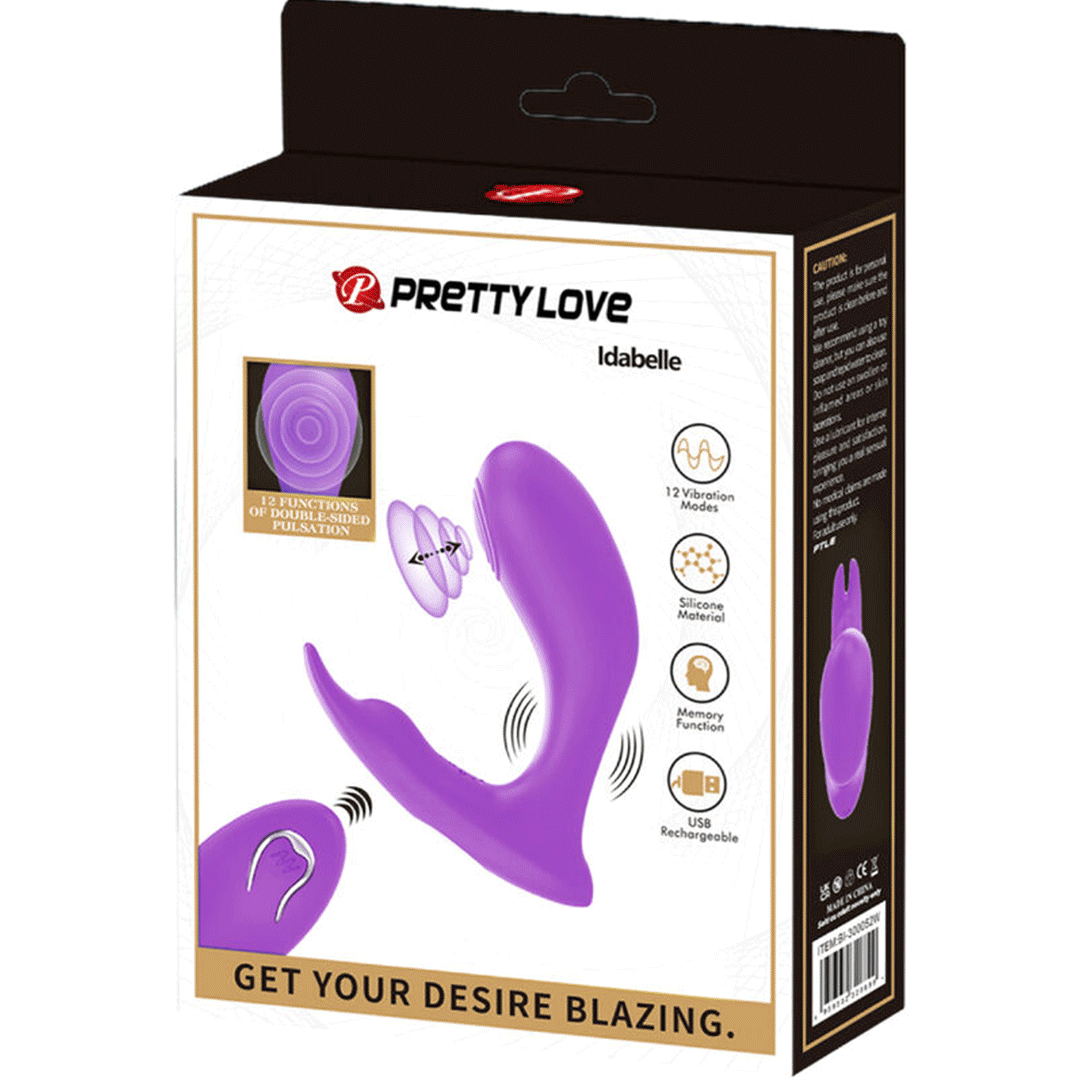 PRETTY LOVE | IDABELLE | Vibration & Pulsation Remote Control | Violet