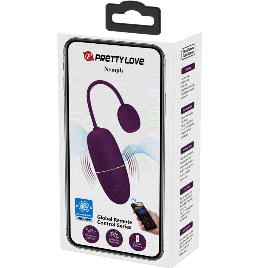 PRETTY LOVE | NYMPH | Vibrating App Controlled Egg | Lila