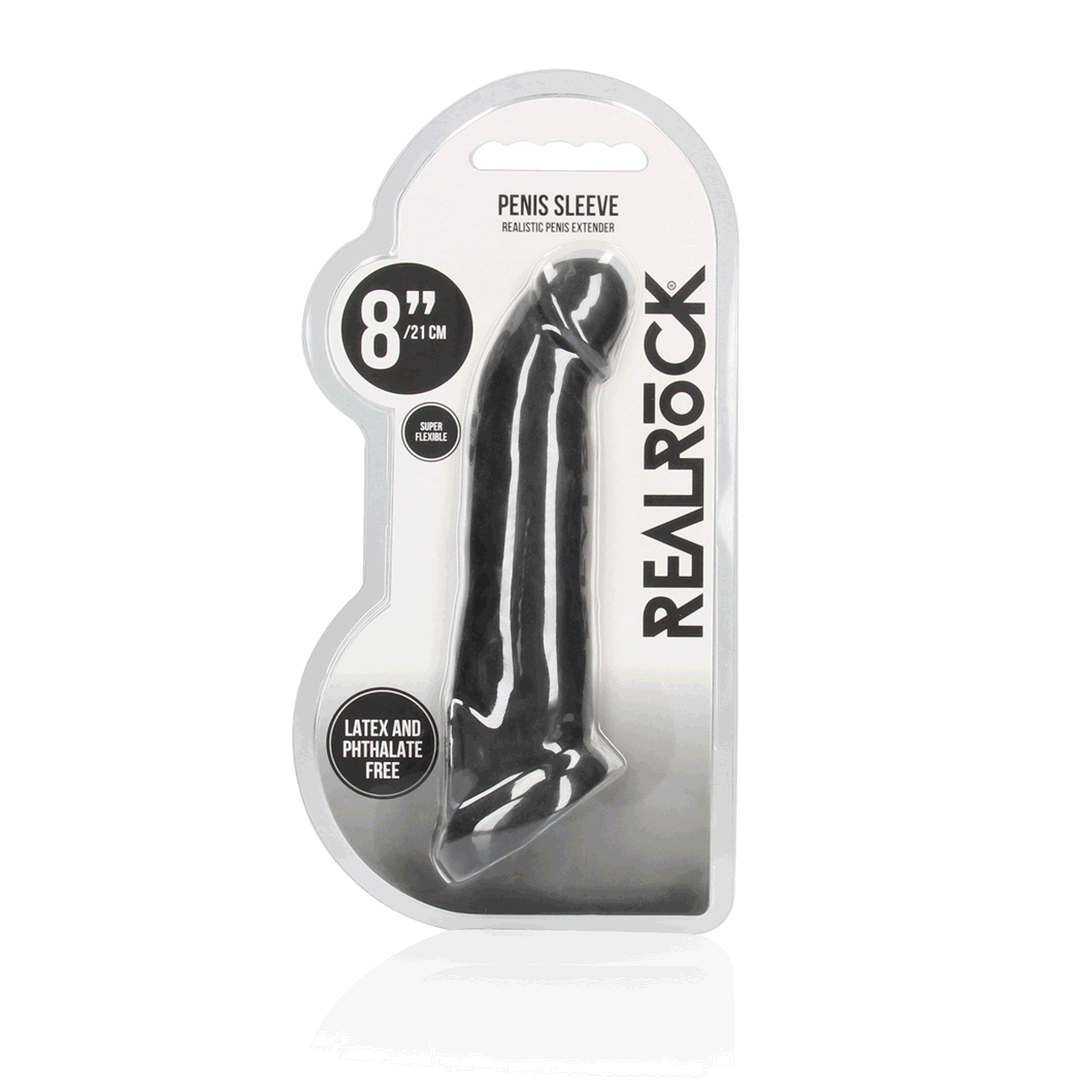 Realistic Penis Sheath | 21cm | Black