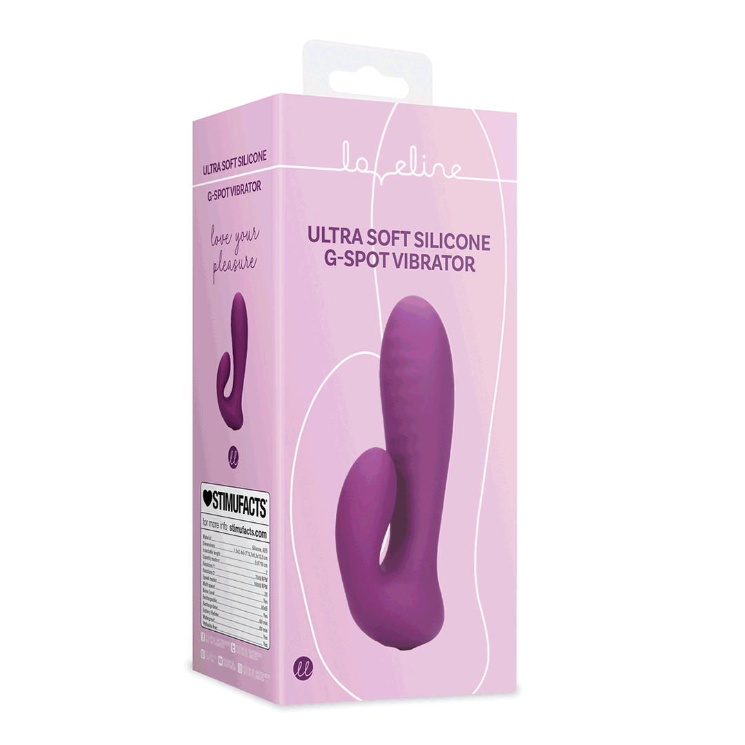 LoveLine | Ultra Soft Silicone G-Spot Vibrator - Orchidee Purple