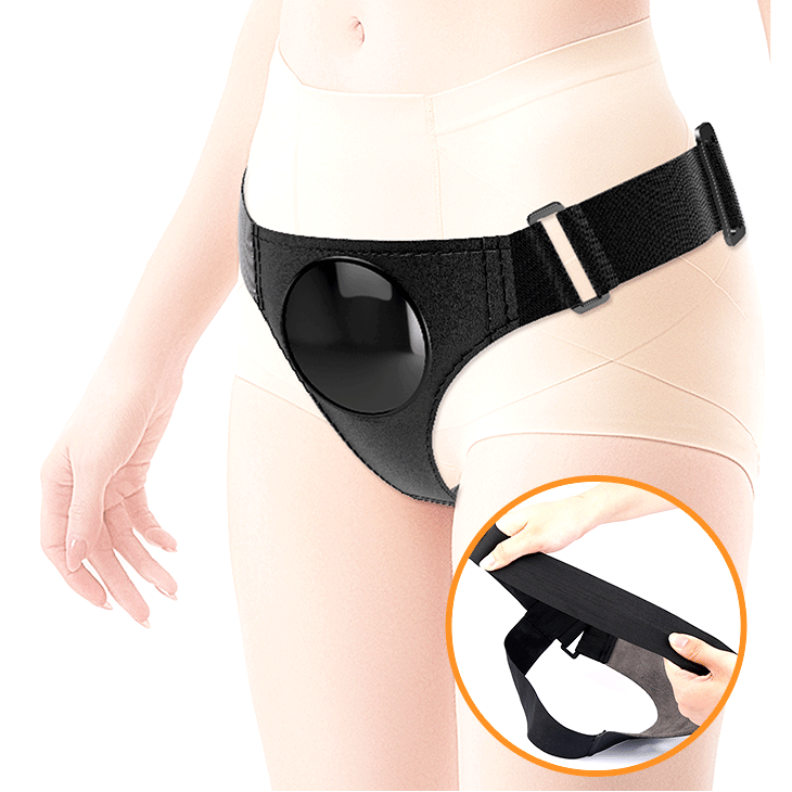 Strap-on Harness Briefs Kevin - Suction Cup Fastening, Dual Layer Dildo 19 cm